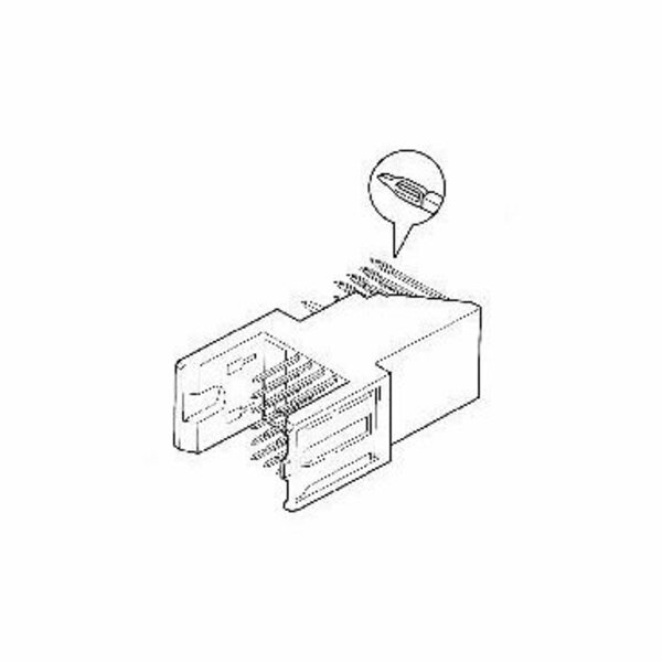 Fci Board Connector, 48 Contact(S), 4 Row(S), Male, Right Angle, Press Fit Terminal HM1L42LDP000H6PLF